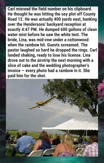 A Crop Duster’s Mistake Creates the Most Magical Wedding Rainbow Accident