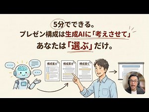 パワポ作りで手が止まる人へ。生成AIを使って「構成案」を自動で量産するテクニックを実演解説