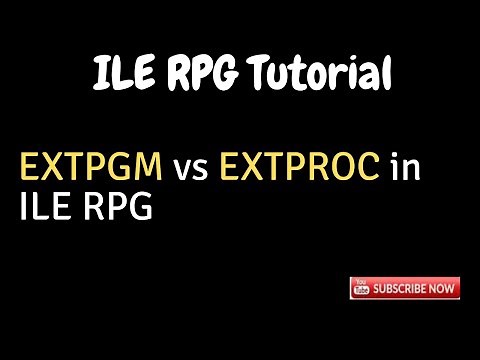 IBM i, AS400 Tutorial -EXTPGM vs EXTPROC in ILE RPG-Calling programs and procedures in ILE RPG