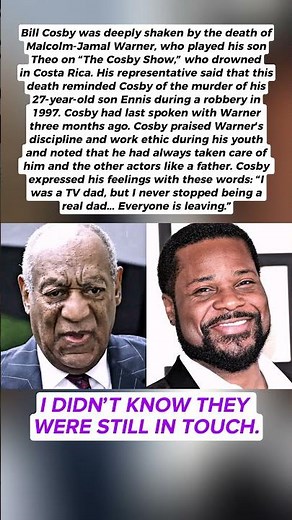 Bill Cosby Mourns Malcolm-Jamal Warner: "Everyone Is Leaving"