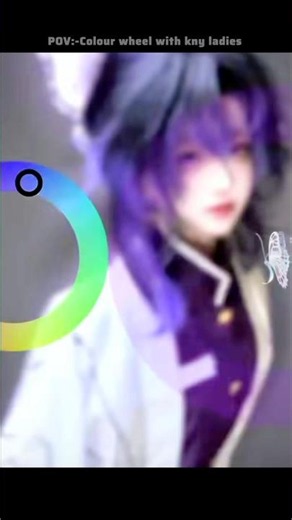 Demon Slayer Girls Color Wheel Challenge! 🦋🌸 Which Demon Slayer Lady are you? 🎨✨ #shorts #ytshorts