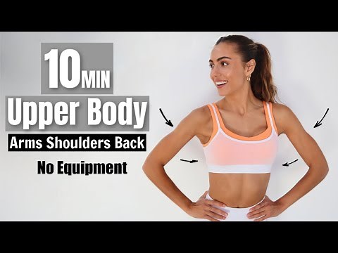 10 MIN Upper Body - Quarantine Workouts | Toned Arms, Back, & Shoulders | Sami Clarke #WithMe