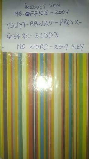 MS-OFFICE 2007 PRODUCT KEY PAY THIS SERVICE USE ONLY ONE RUPEES 9889909596 ANY UPI OR ONLINE MONEY 🤑