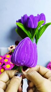 Tutorial membuat bunga tulip besar🥰#bungakawatbulu #pengrajinkawatbulu | Umi Rara