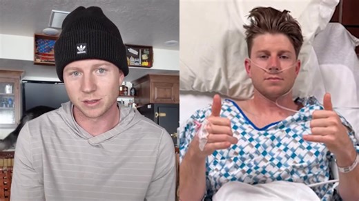 Paralympian Hunter Woodhall revealed he had an emergency procedure while visiting his dad, who was having open heart surgery, in the hospital. | E! News