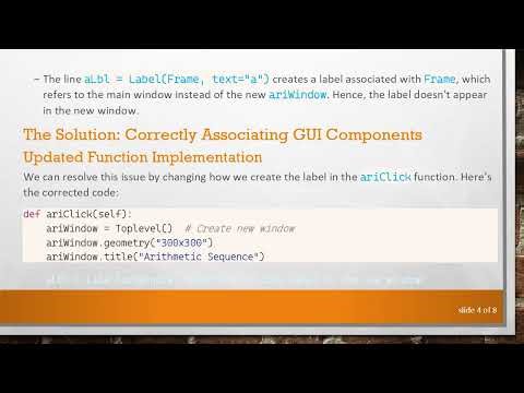 How to Fix the Problem of Adding GUI Elements in Tkinter's New Window