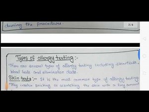 Introducing to allergy testing Assignment|| Pharmacology.