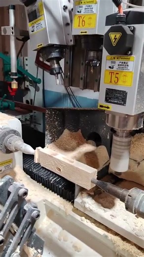 Automatic mortise and tenon machine! #carpenter #woodworking #wooddesigner #wood
