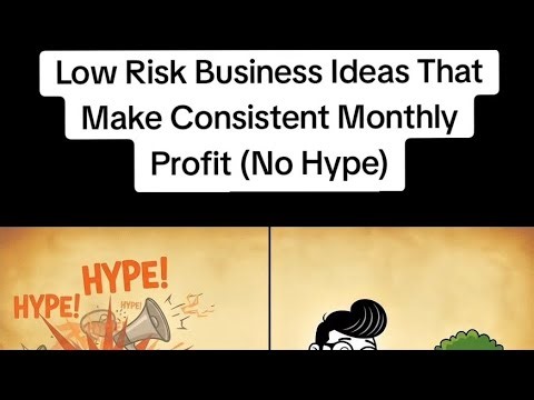 Low Risk Business Ideas That Make Consistent Monthly Profit (No Hype) #wealth #financialfreedom