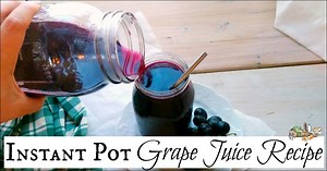 Instant Pot Easy, Low Mess Grape Juice