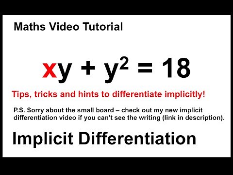 Implicit Differentiation - x^2 + xy + y^2