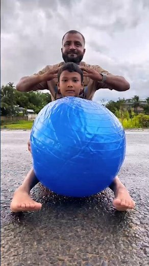 GYM Ball (65 cm) Wite Pump Unboxing Testing Deko