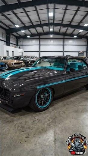 The Ultimate Camaro Z/28 Restomod! 🖤🩵 #shorts