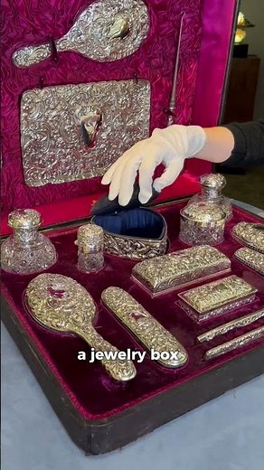 Victorian Dressing Table Set by William Comyns