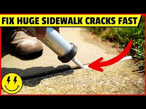Fix Huge Sidewalk Cracks Without Replacing It — Fast, Cheap & Permanent