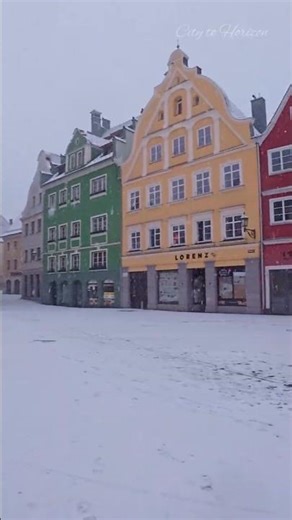 Snowy Medieval Gates of Memmingen ❄️