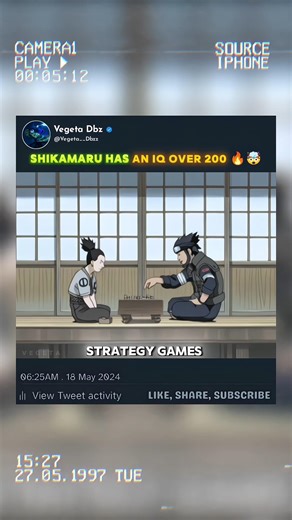 Shikamaru Has 200+ IQ 😈🧠