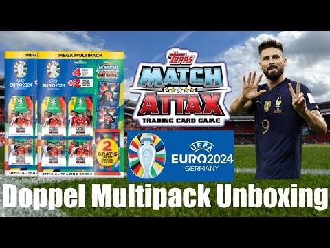 Topps Uefa Euro 2024 Match Attax Doppel Mega Multipack Unboxing!🔥