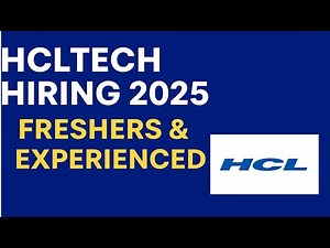 HCLTech Hiring 2025 🔥 | Freshers & Experienced | Apply Now!