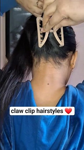 Claw clip hairstyles | claw clip bun | clawclip hairstyles for long hairs