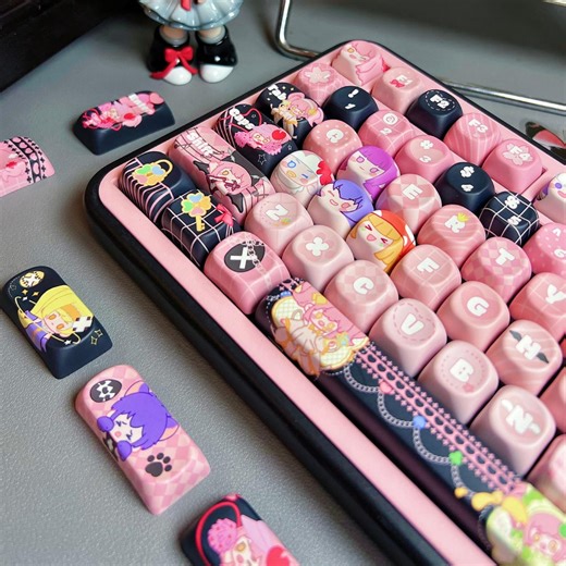 Anime Shugo Chara 130 Keycaps, MOA Personalized Mechanical Keyboard Keycaps | OME Keycap | Handmade Keycaps | Anime Fan Gifts - Etsy UK