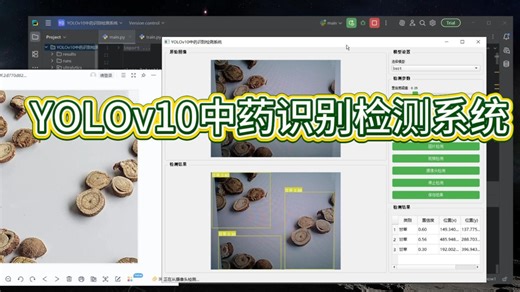 【免费获取模型】基于YOLOv10深度学习的中药识别检测系统（YOLOv10 YOLO数据集 UI界面 Python项目 模型）