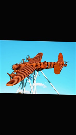 The Lancaster bomber sculpture, called