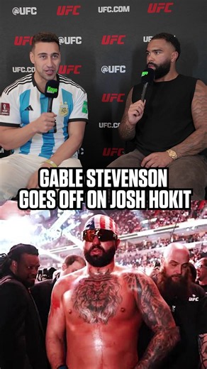 Gable Steveson did NOT hold back on Josh Hokit 😳 #ufc #ufc329 | gable steveson