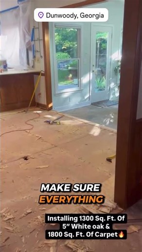 Atlanta Floor Transformation in Progress 🛠️ | Wide-Plank Oak Upgrade