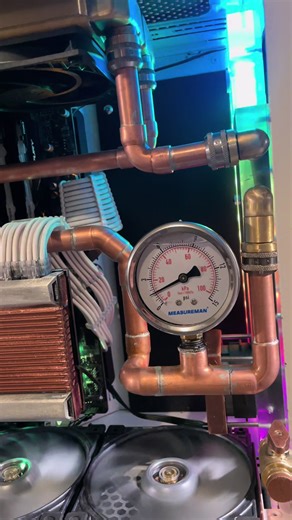 #fyp #watercooledpc #copper #custom | Water Cooled Pc