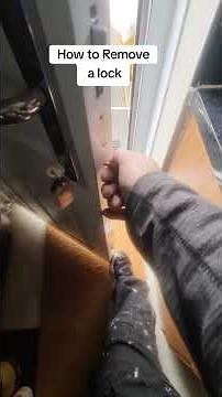 How to remove a lock on a upvc or composite door