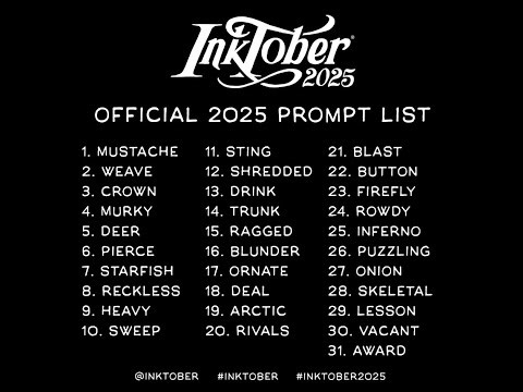 ⭐Inktober 2025 | Papercut Art Days 6-12⭐