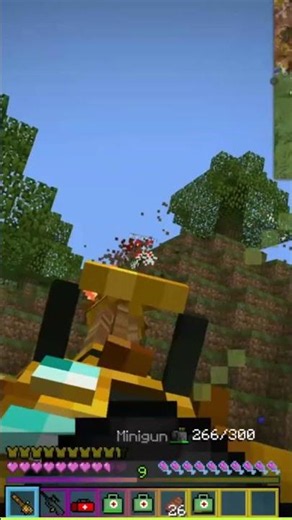 POV: You got a minigun on the faction server. #minecraftbreakdown #pvpserver #shootergames