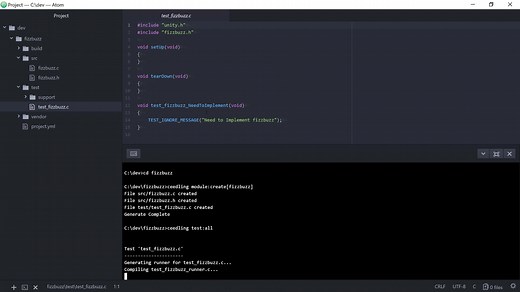 Getting Started with Ceedling - Creating a new project