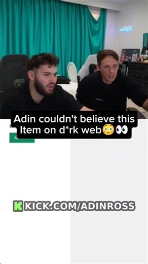 Adin Ross couldn't believe they sold this on the DARK WEB 😨 #adinross #shorts