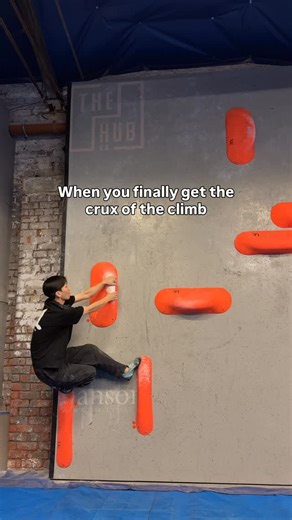 Anthony on Instagram: "Pendous- that’s so stupendous 🥲 Didn’t expect to get that far into to the climb, got too excited and missed the jug 😮‍💨 🟠🟠 @unleashedclimbing . . . #bouldering #bouldering_videos_of_instagram #boulderinglife #indoorbouldering #boulderingmemes #dyno"