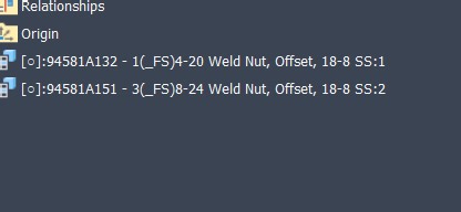 Model Browser iPart names