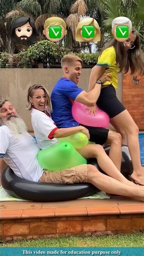 Popping a balloon with body pressure|#shortsvideo