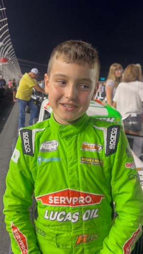 🏆 @brextonbusch explains how cool it is to win the Bandolero Bandit championship at the #SummerShootout | FloRacing