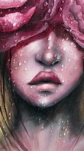 Help! What material do I use to make real water Droplets That I can add to my oil painting? I don’t wanna paint them on individually because I like the way the light shines through clear 3-D water droplets. I accidentally spilled water on my painting while watering my plants! And I feel like it looks so cool! Happy accident!