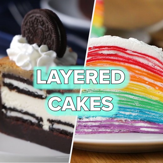 118K views · 331 reactions | 5 Layered cake recipes we promise are worth the effort! Recipes: https://tasty.co/compilation/5-layered-cake-recipes-we-promise-are-worth-the-effort Want more yummy recipes? Visit Tasty Recipes: https://tsty.it/bg3zOLWgmeb | Tasty | Facebook
