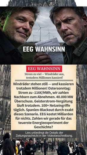 Windrad steht still — kassiert aber trotzdem Millionen vom Steuerzahler! #breaking #deutschland