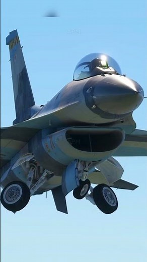 The moment F-16 gear folds into the fuselage #aviation #military