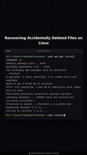 Recovering Accidentally Deleted Files on Linux | Educational