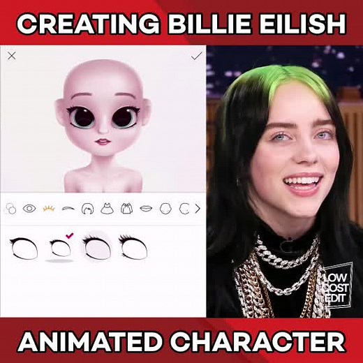 Billie Eilish Animated Character Dollify Creation