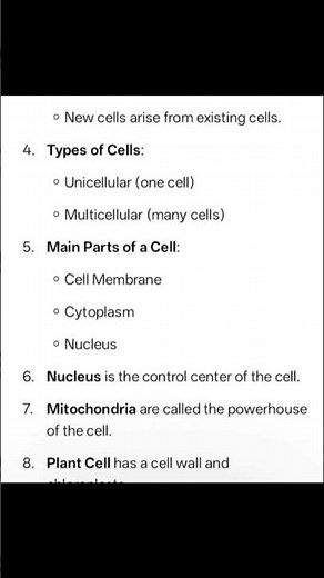 Chapter 2 👉 Cell: The Building Blocks of Life . Main points #cellcentric #cellstate