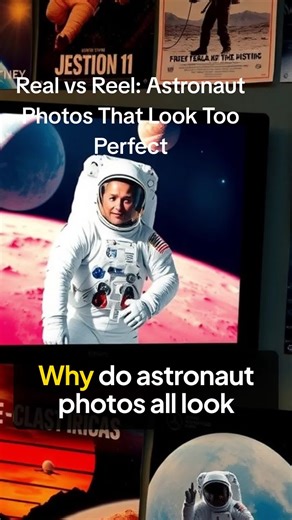 Real vs Reel: Astronaut Photos That Look Too Perfect #Astronaut #SpacePhotography #RealVsReel #SpaceTok #ControversyTok