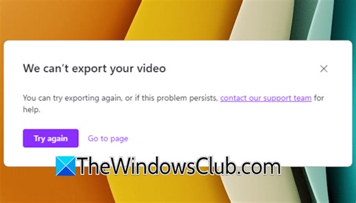 We can't export your video Clipchamp [Fix]