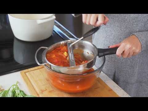 Homemade Tomato Sauce the Easy Way 🍅 | Hungry Artisan Compact Food Mill in Action