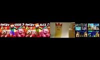 Mix of 4 videos from youtube : angry alex mashup by me
